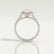 ESME - Emerald Lab Diamond & Diamond 18k White Gold Halo