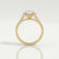 ESME - Emerald Lab Diamond & Diamond 18k Yellow Gold Halo