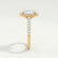 ESME - Emerald Lab Diamond & Diamond 18k Yellow Gold Halo