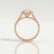 ESME - Radiant Lab Diamond 18k Rose Gold Halo
