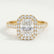 ESME - Radiant Lab Diamond 18k Yellow Gold Halo