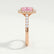ESME - Radiant Pink Lab Diamond 18k Rose Gold Halo Ring
