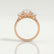 EVERDEEN - Oval Lab Diamond 18k Rose Gold Trilogy Ring