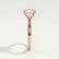 EVERDEEN - Oval Lab Diamond 18k Rose Gold Trilogy Ring