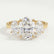 EVERDEEN - Oval Lab Diamond 18k Yellow Gold Trilogy Ring
