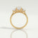 EVERDEEN - Oval Lab Diamond 18k Yellow Gold Trilogy Ring