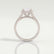 EVERLY - Radiant Lab Diamond 18k White Gold Split Shank Halo