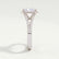 EVERLY - Radiant Lab Diamond 18k White Gold Split Shank Halo