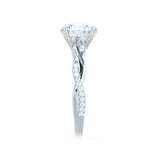 EDEN - Princess Cut Lab Diamond Platinum Vine Solitaire