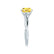 EDEN - Princess Yellow Sapphire & Diamond 18k White Gold Vine Solitaire Ring
