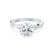 EDEN - Ready to Ship 0.38ct Round Lab Diamond 18k White Gold Vine Solitaire
