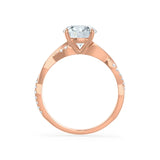 EDEN - Pear Lab Diamond 18k Rose Gold Vine Solitaire