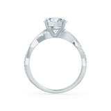 EDEN - Pear Lab Diamond Platinum Vine Solitaire