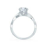 EDEN - Princess Cut Lab Diamond Platinum Vine Solitaire