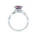 EDEN - Princess Alexandrite & Diamond 18k White Gold Vine Solitaire Ring