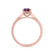 ELENA - Round Alexandrite Solitaire Engagement Ring 18k Rose Gold