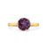 ELENA - Round Alexandrite Solitaire Engagement Ring 18k Yellow Gold