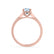 ELENA - Round Aqua Spinel Solitaire Engagement Ring 18k Rose Gold