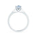 ELENA - Round Aqua Spinel Solitaire Engagement Ring 950 Platinum
