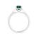 ELENA - Round Emerald Solitaire Engagement Ring 950 Platinum