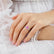ELENA - Round Pink Sapphire Solitaire Engagement Ring 18k White Gold