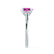ELENA - Round Pink Sapphire Solitaire Engagement Ring 18k White Gold
