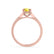ELENA - Round Yellow Sapphire Solitaire Engagement Ring 18k Rose Gold