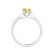 ELENA - Round Yellow Sapphire Solitaire Engagement Ring 18k White Gold