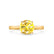 ELENA - Round Yellow Sapphire Solitaire Engagement Ring 18k Yellow Gold