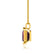 ELIZA - Emerald Cut Alexandrite 4 Claw Drop Pendant 18k Yellow Gold Pendant Lily Arkwright