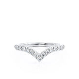 ELLORA - Ready to Ship Lab Diamond Platinum 950 Wishbone Eternity Band