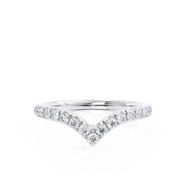 ELLORA - Ready to Ship Lab Diamond Platinum 950 Wishbone Eternity Band