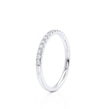 EMBER - Ready to Ship 2.30ct Court Pavé 18k Yellow Gold Eternity Wedding Band