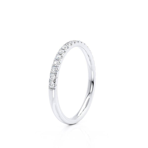 EMBER - Ready to Ship 2mm Lab Diamond Platinum 950 Court Pavé Eternity Band