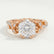 FLEUR - Round Lab Diamond 18k Rose Gold Shoulder Set Ring