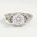FLEUR - Round Lab Diamond 950 Platinum Shoulder Set Ring
