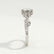 FLEUR - Round Lab Diamond 950 Platinum Shoulder Set Ring