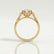 FLEUR - Round Lab Diamond 18k Yellow Gold Shoulder Set Ring