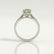 FLORENCE - Elongated Cushion Green Lab Diamond Platinum 950 Solitaire Ring