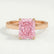 FLORENCE - Radiant Pink Lab Diamond 18k Rose Gold Solitaire