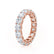 Farah - 18k Rose Gold Cushion Statement Eternity Eternity Lily Arkwright