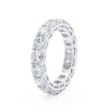 Farah - 18k White Gold Cushion Statement Eternity Eternity Lily Arkwright