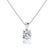 FILIPPA - Cushion Cut  Lab Diamond 4 Claw Drop Pendant 18k White Gold Pendant Lily Arkwright