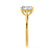 FLORENCE - Elongated Cushion Lab Diamond 18k Yellow Gold Solitaire