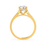 FLORENCE - Elongated Cushion Lab Diamond 18k Yellow Gold Solitaire
