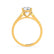 FLORENCE - Elongated Cushion Lab Diamond 18k Yellow Gold Solitaire