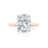 FLORENCE - Elongated Cushion Lab Diamond 18k Rose Gold Solitaire