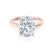 FLORENCE - Elongated Cushion Lab Diamond 18k Rose Gold Solitaire