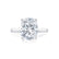 FLORENCE - Elongated Cushion Lab Diamond Platinum Solitaire