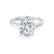 FLORENCE - Elongated Cushion Lab Diamond Platinum Solitaire